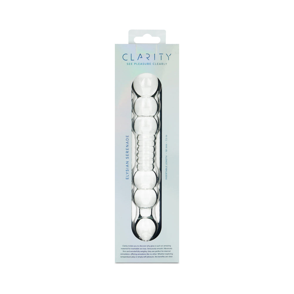 CREATIVE CONCEPTIONS - CLARITY ELYSIAN SERENADE GLASS DILDO