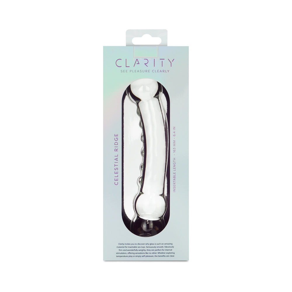 CREATIVE CONCEPTIONS - CLARITY CELESTIAL RIDGE GLASS DILDO