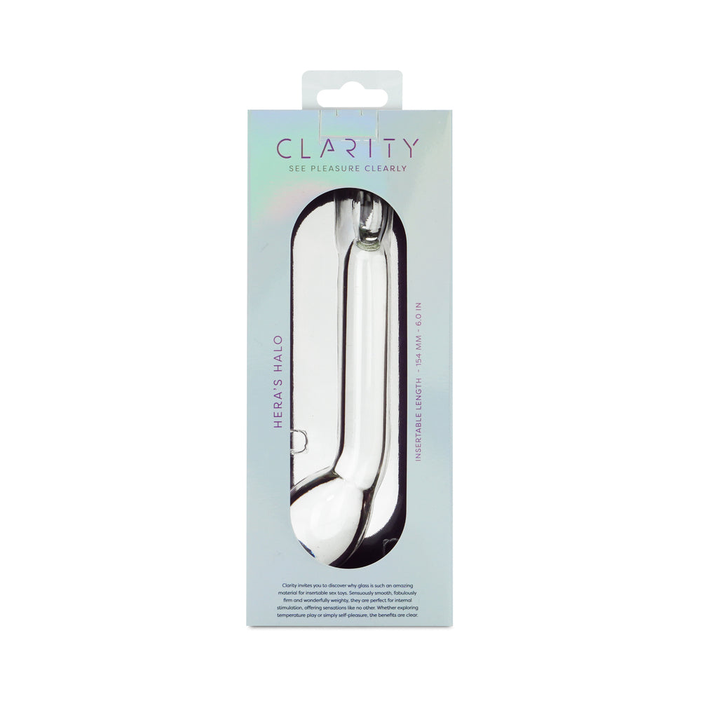 CLARITY HERA''S HALO GLASS DILDO