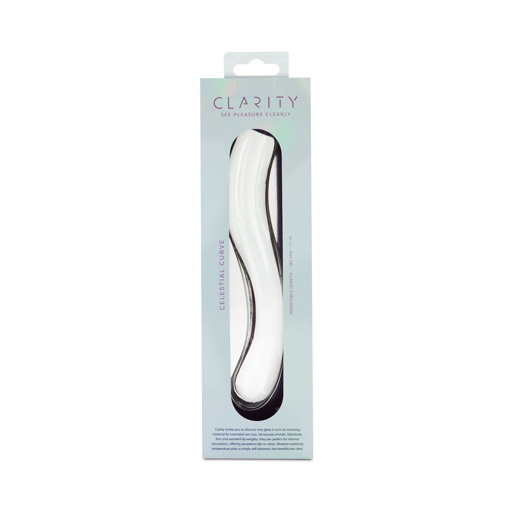 CREATIVE CONCEPTIONS - CLARITY CELESTIAL CURVE GLASS DILDO