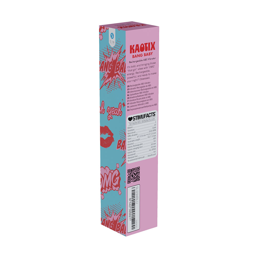 SHOTS - SLI KAOTIX BANG BABY VIBRADOR RECARGABLE AZUL