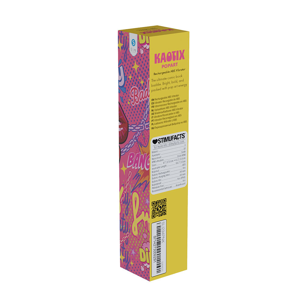SHOTS - VIBRADOR RECARGABLE POP ART KAOTIX ROSA SLI