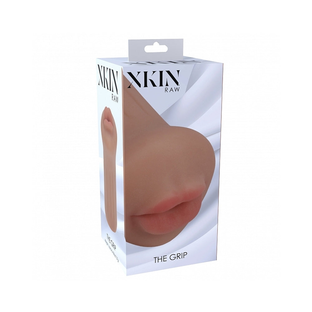 SHOTS - XKIN RAW THE GRIP STROKER TAN