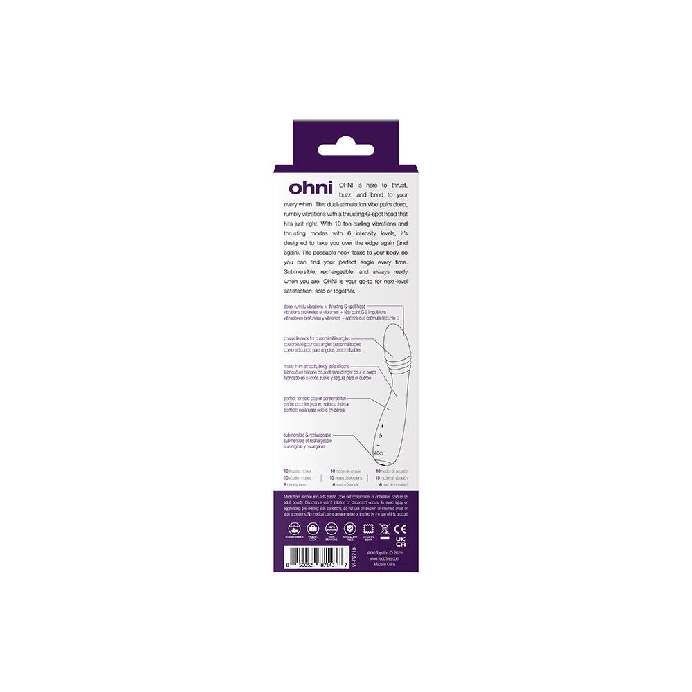 VEDO - OHNI RECHARGEABLE G SPOT THRUSTING VIBE
