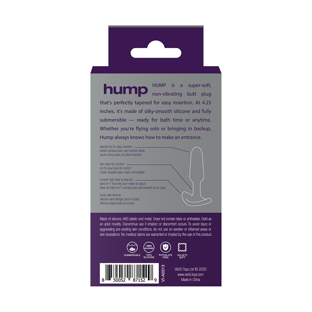 HUMP SILICONE ANAL PLUG PURPLE