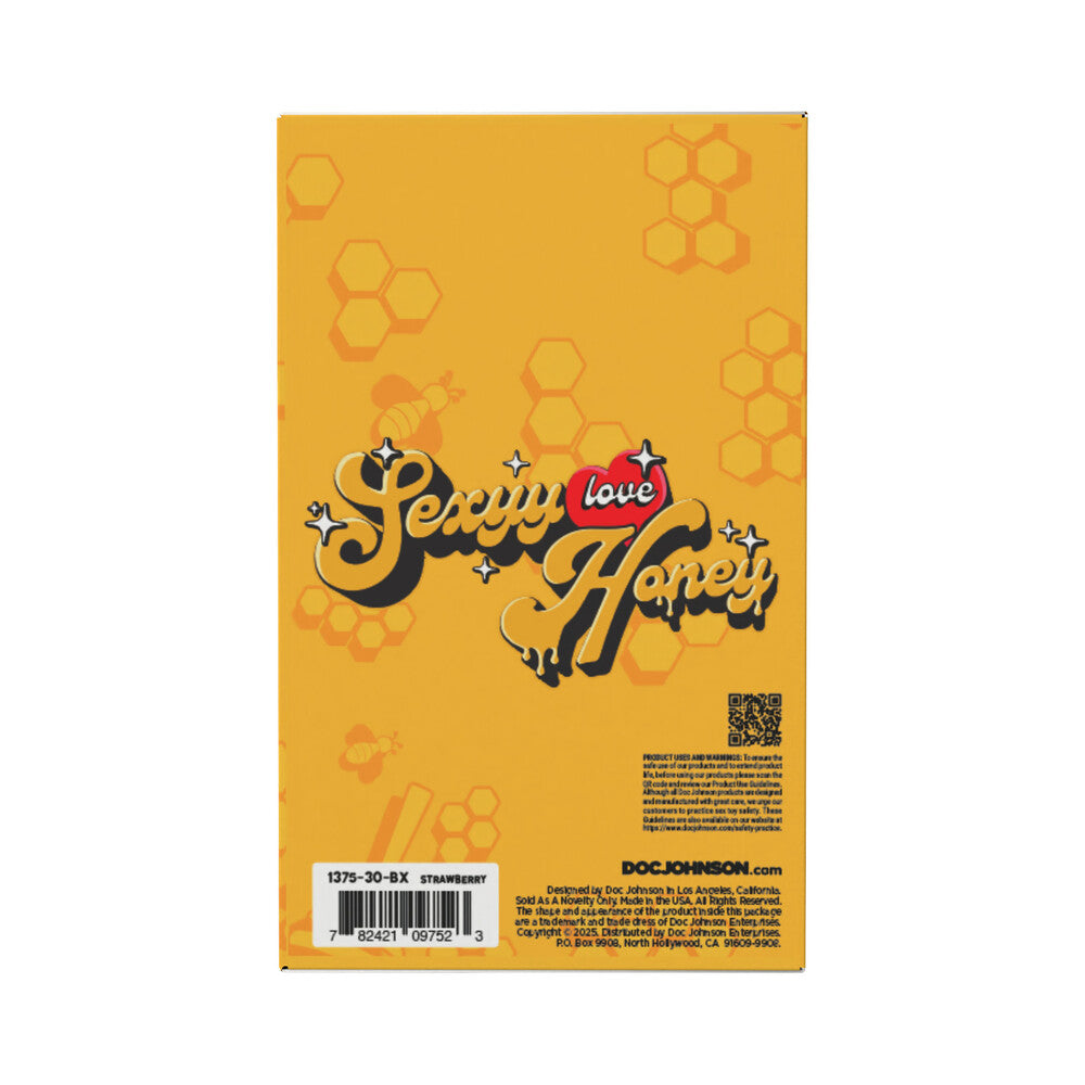 DOC JOHNSON - SEXYY RED HERS AROUSAL HONEY 12-PACK DISPLAY STRAWBERRY