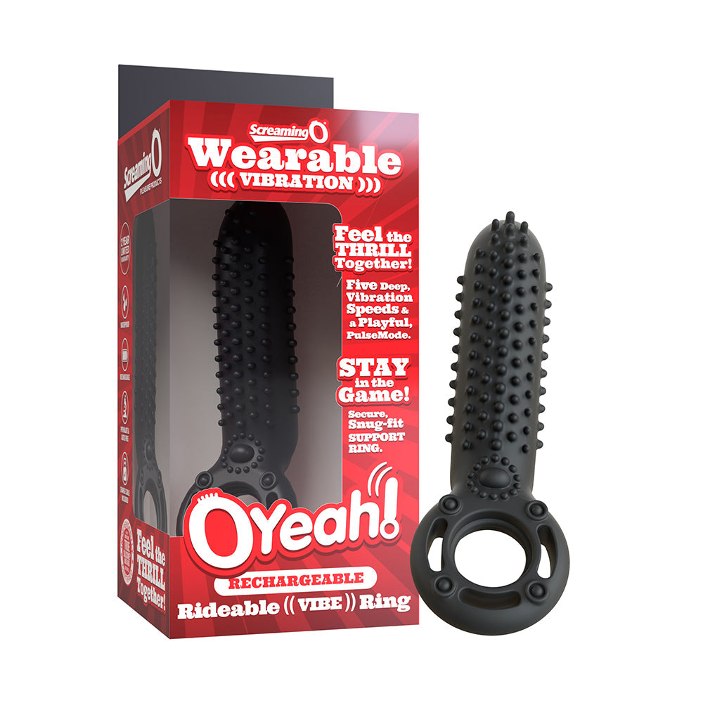 SCREAMING O RECHARGEABLE O YEAH SILICONE BLACK