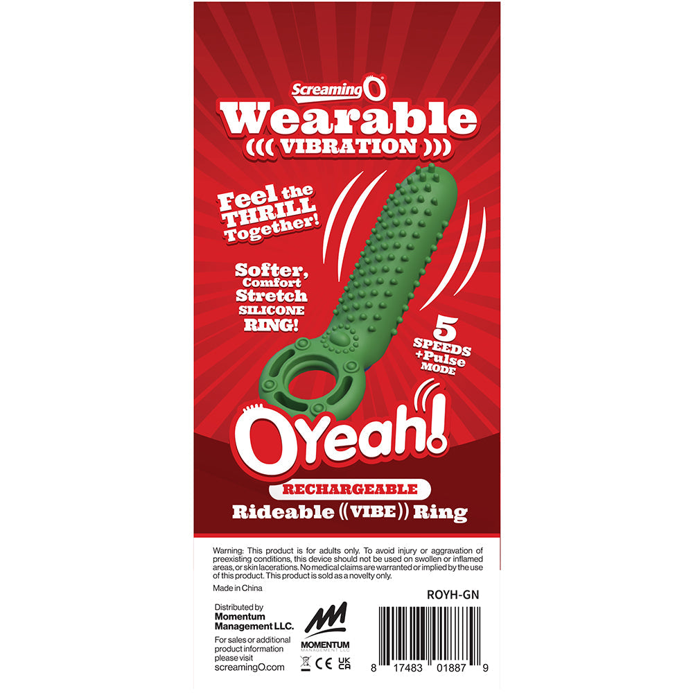 SCREAMING O - RECHARGEABLE O YEAH SILICONE