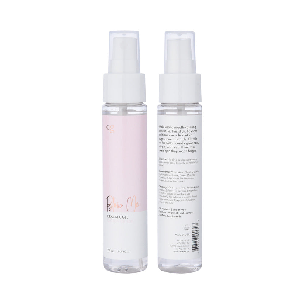 CG BLOW ME ORAL SEX GEL COTTON CANDY 2 OZ.