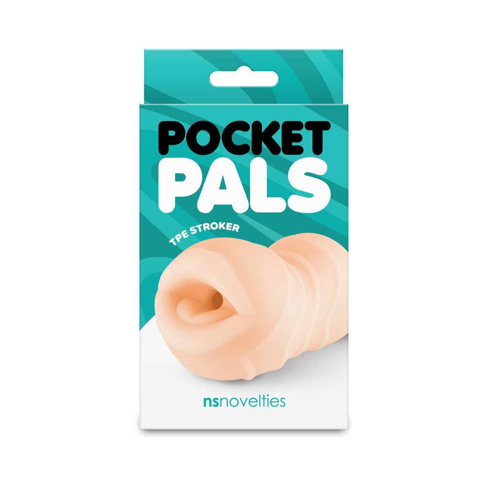 NS NOVELTIES - POCKET PALS MOUTH STROKER BEIGE