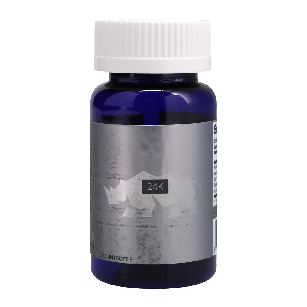 RHINO PLATINUM 24K BOTTLED CAPSULES 6CT