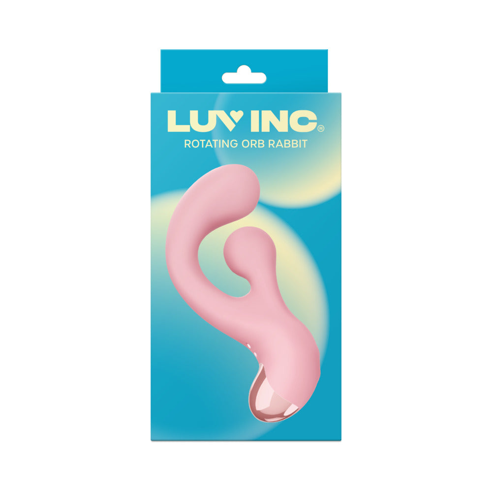 LUV INC RO33: ROTATING ORB RABBIT LIGHT PINK