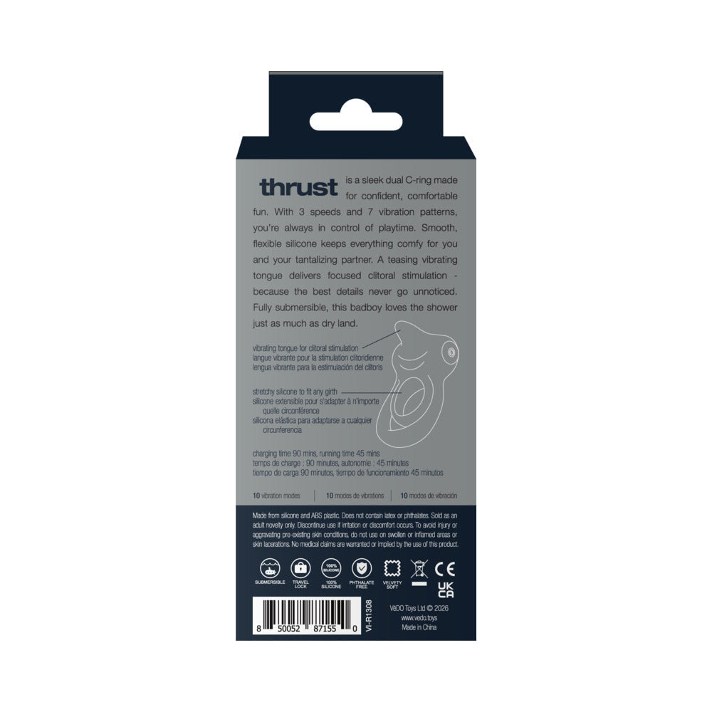 VEDO - THRUST RECHARGEABLE DUAL C-RING BLACK