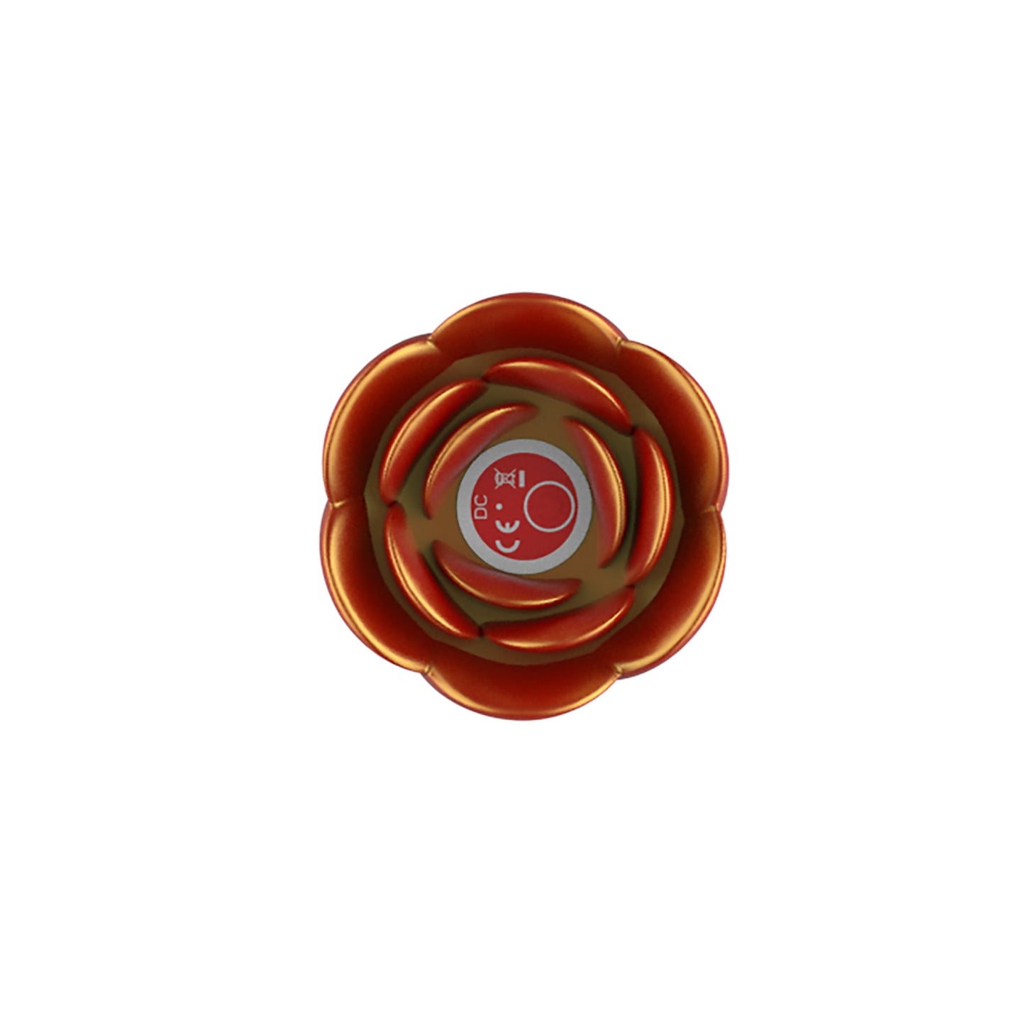 ADAM & EVE - BEADED ROSE BLOSSOM SILICONE ANAL VIBRATOR