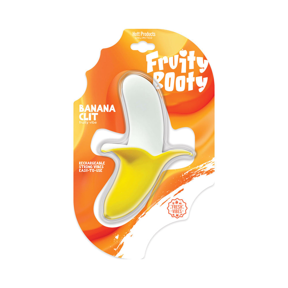 HOTT PRODUCTS - FRUITY BOOTY BANANA CLIT SILICONE BANANA VIBE MULTI-SPEED
