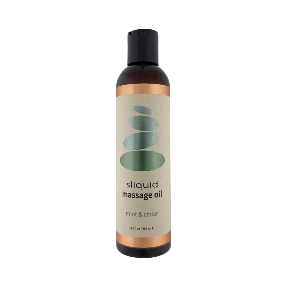 SLIQUID - MASSAGE OIL MINT & CEDAR 8.5 OZ.