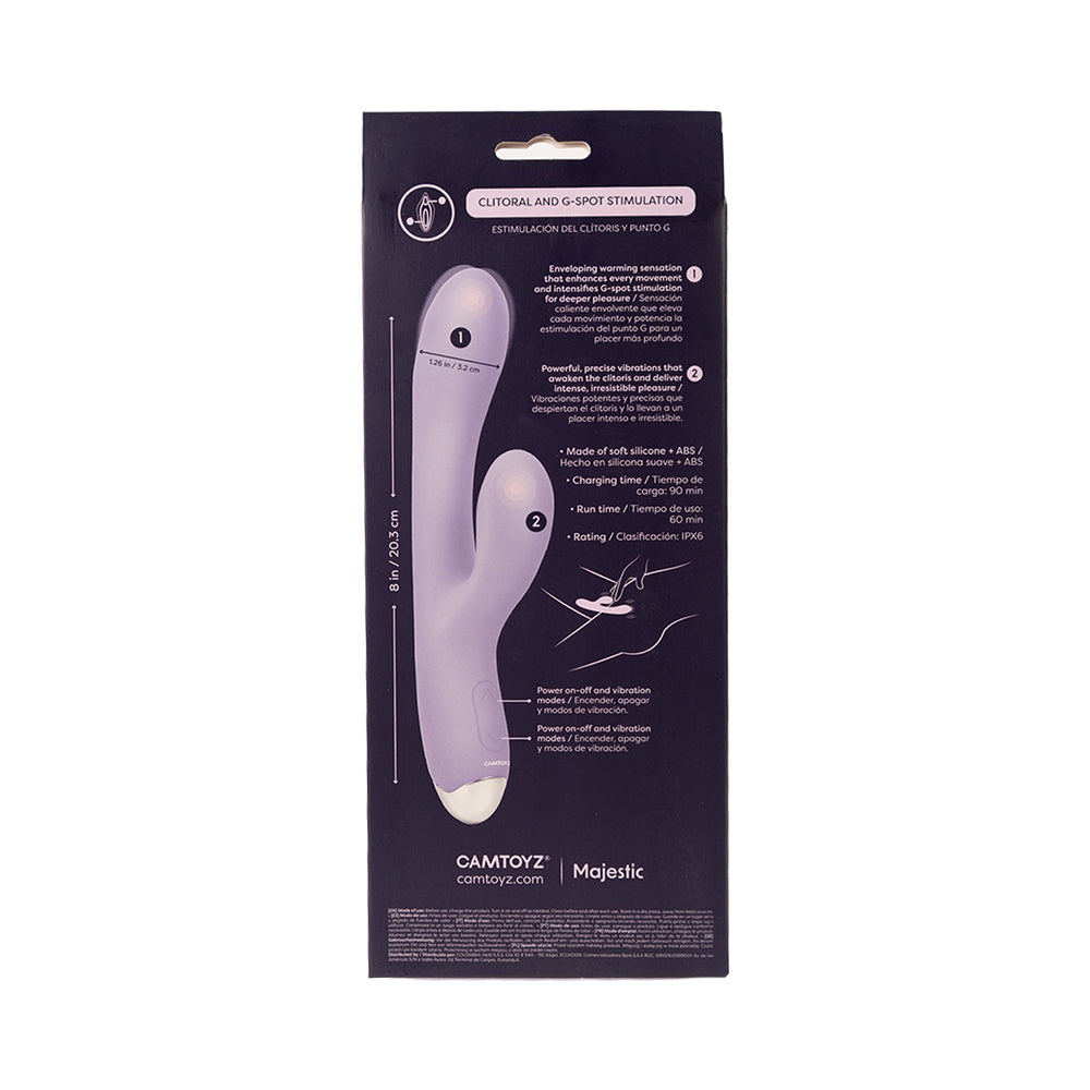 CAMTOYZ - MAJESTIC DONA WARMING RABBIT VIBRATOR