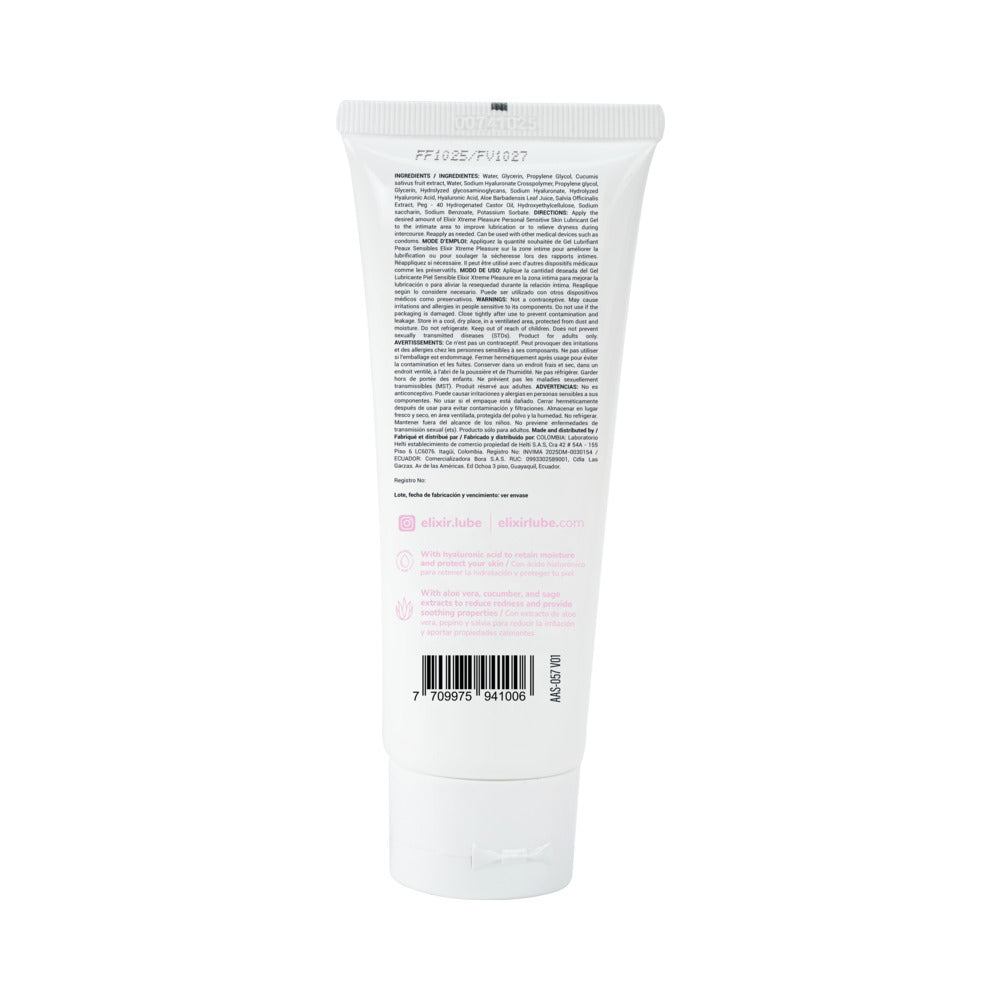 ELIXIR - LUBRICANT SENSITIVE SKIN 3.4 OZ.