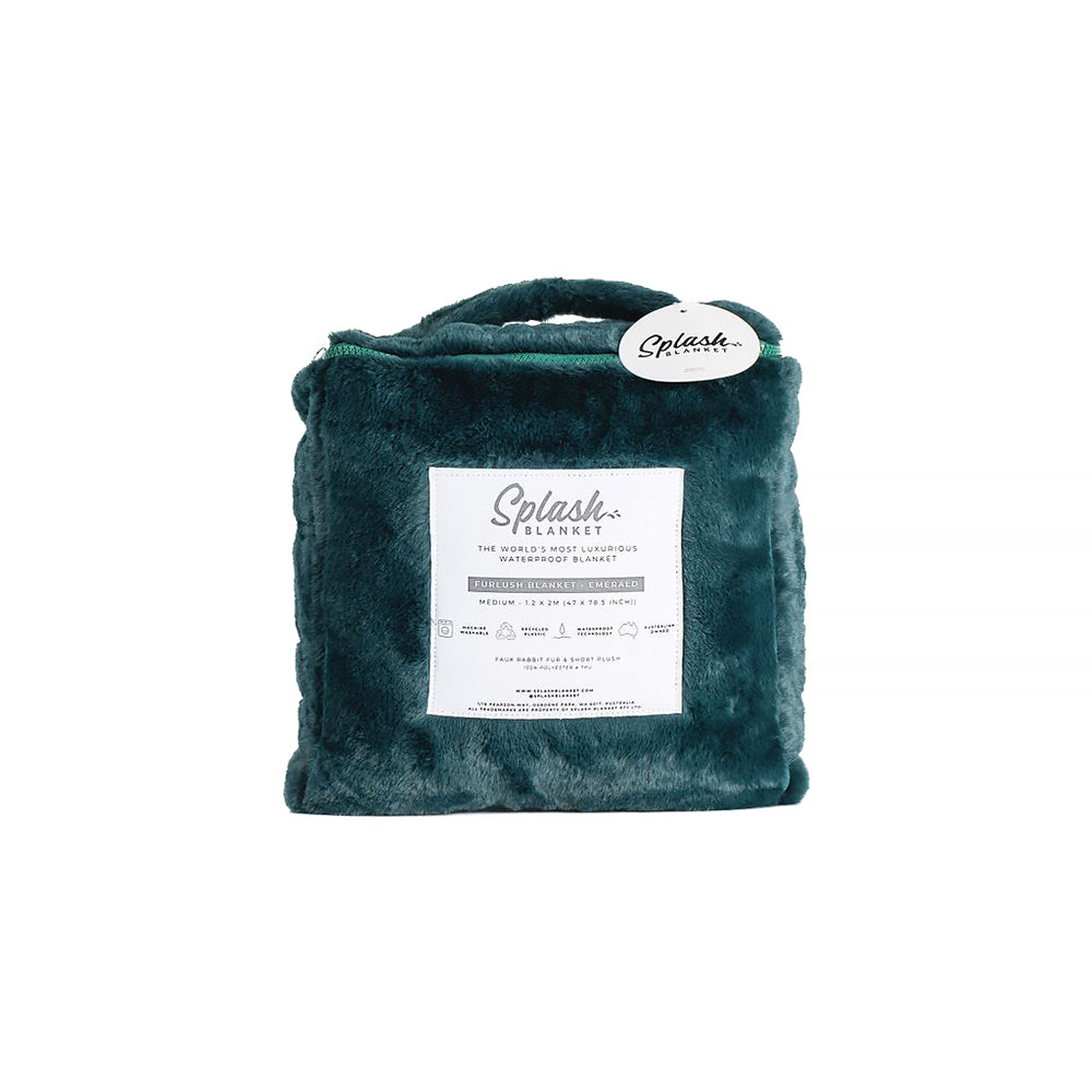 SPLASH BLANKET - FURLUSH MEDIUM EMERALD GREEN