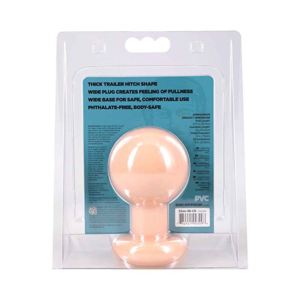 DOC JOHNSON - THE CLASSIC ROUND BUTT PLUG LARGE
