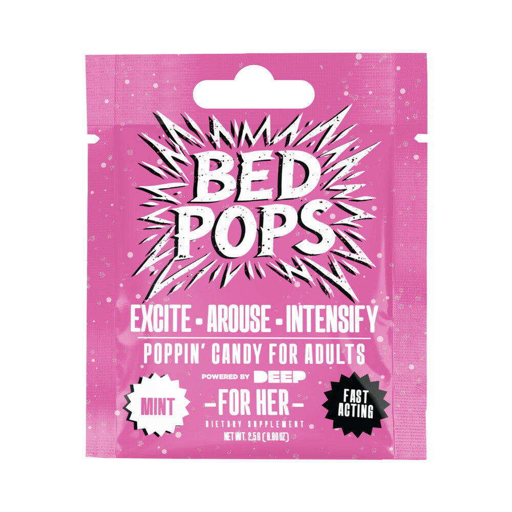 DOC JOHNSON - BED POPS FOR HER 2.5G SACHET MINT 24-PACK DISPLAY