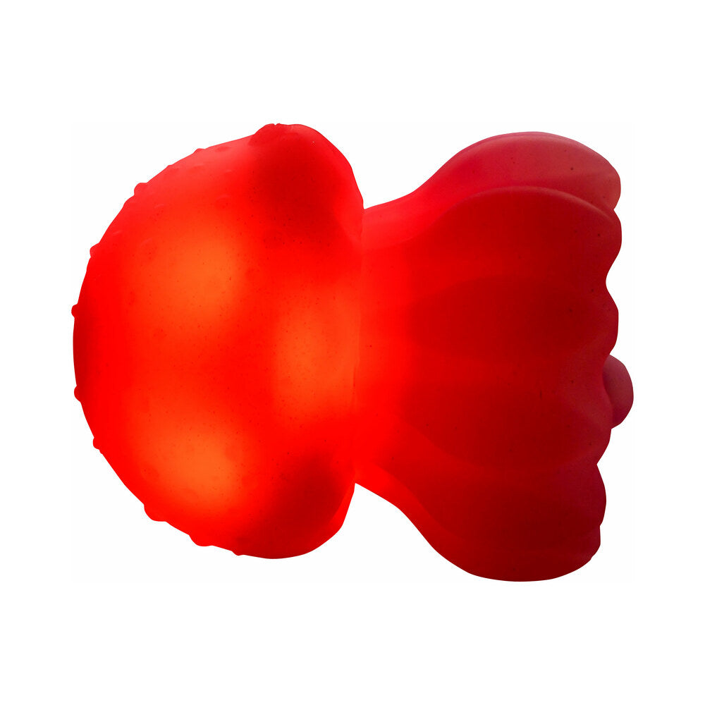 XR BRANDS - CREATURE CUTIES GLOW JELLY LICKING & VIBRATING STIMULATOR