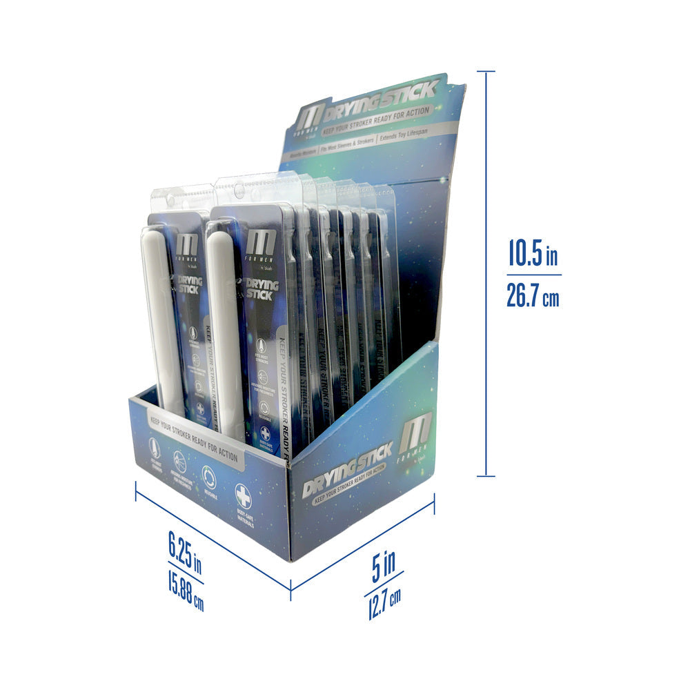 BLUSH - M FOR MEN DRYING STICK WHITE 12PCS COUNTER DISPLAY