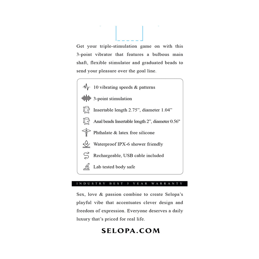 SELOPA - GAME ON 3-POINT STIMULATION PINK