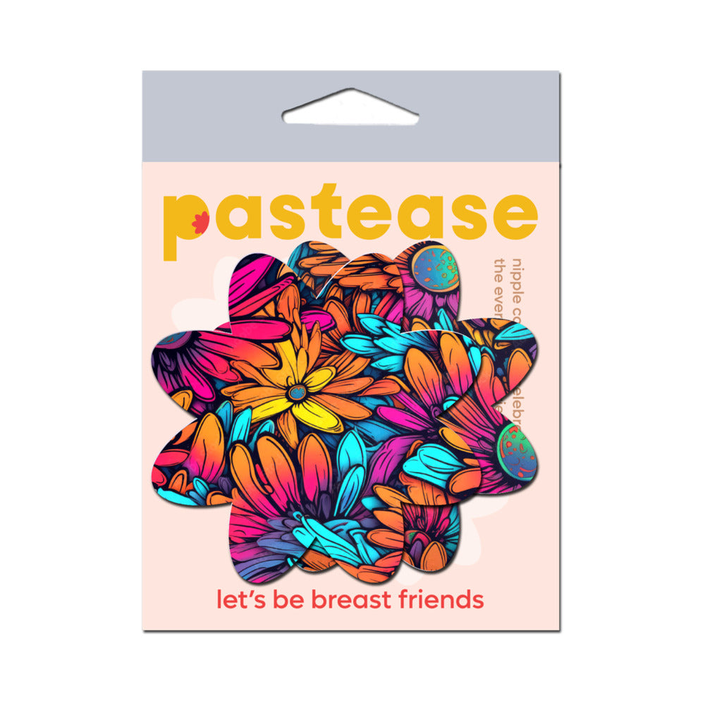 PASTEASE - NEON FLOWERS PETAL BREAST PASTIES
