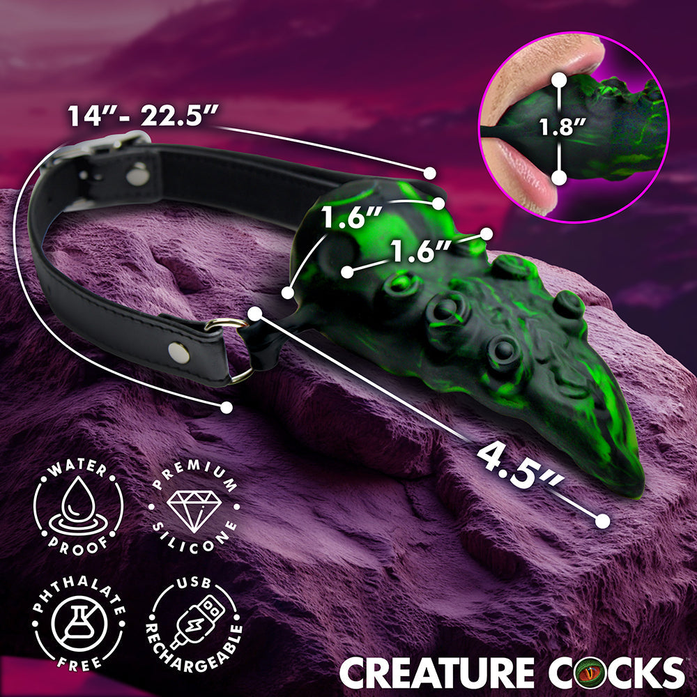 XR BRANDS - CREATURE COCKS DRAGON''S LICK VIBRATING ORAL ENHANCER
