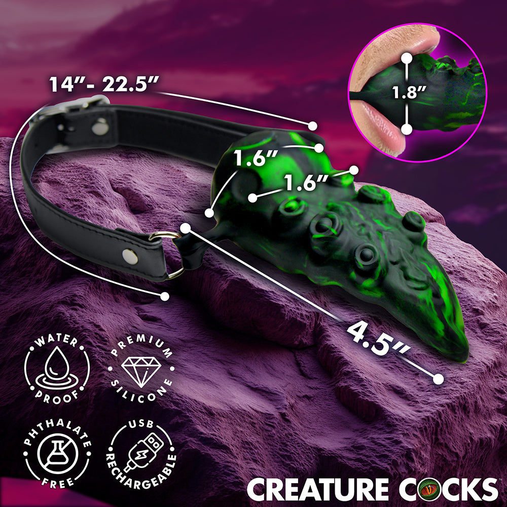 XR BRANDS - CREATURE COCKS DRAGON'S LICK VIBRATING ORAL ENHANCER