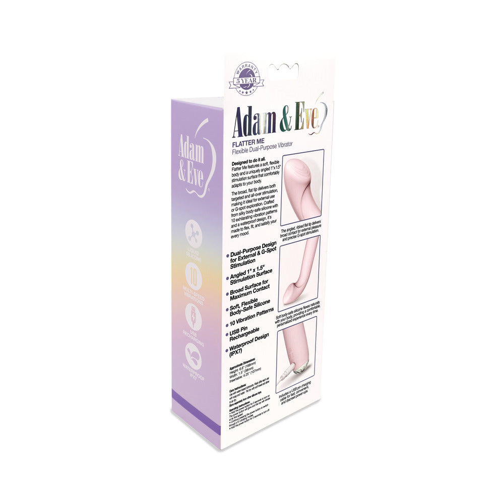 ADAM & EVE - VIBRADOR DE DOBLE PROPÓSITO FLEXIBLE FLATTER ME