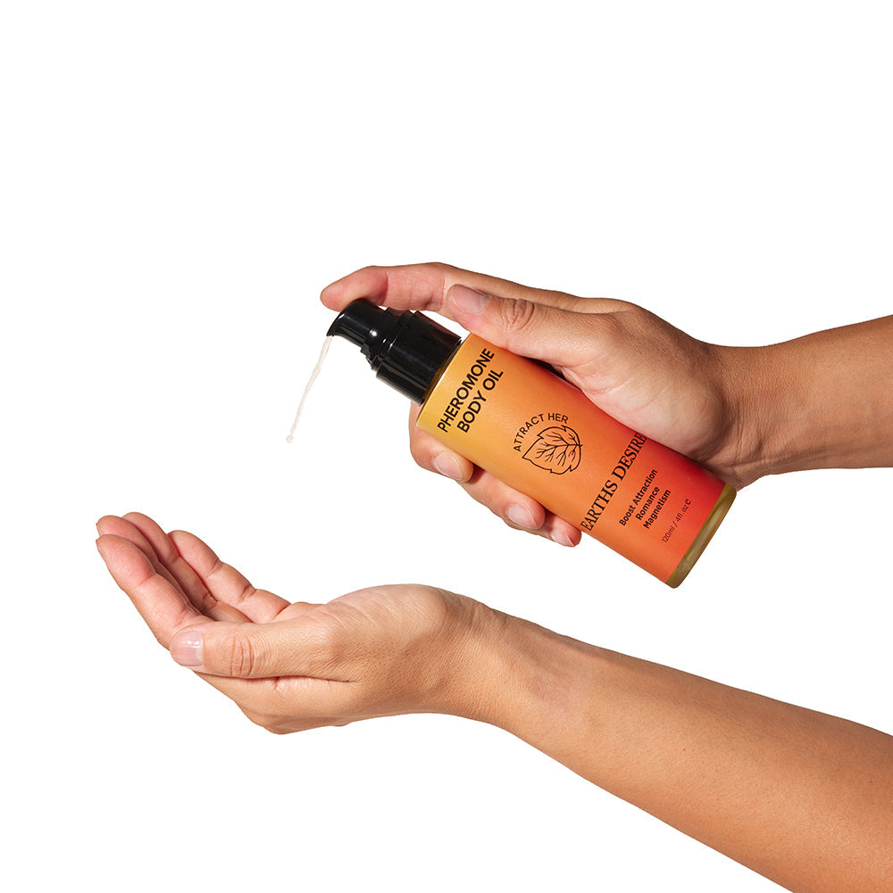 EYE OF LOVE - PHEROMONE BODY OIL ATTRACT HER EARTH'S DESIRE 4 OZ. PUMP