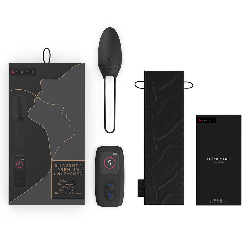 B SWISH - BNAUGHTY PREMIUM UNLEASHED VIBRATOR BLACK