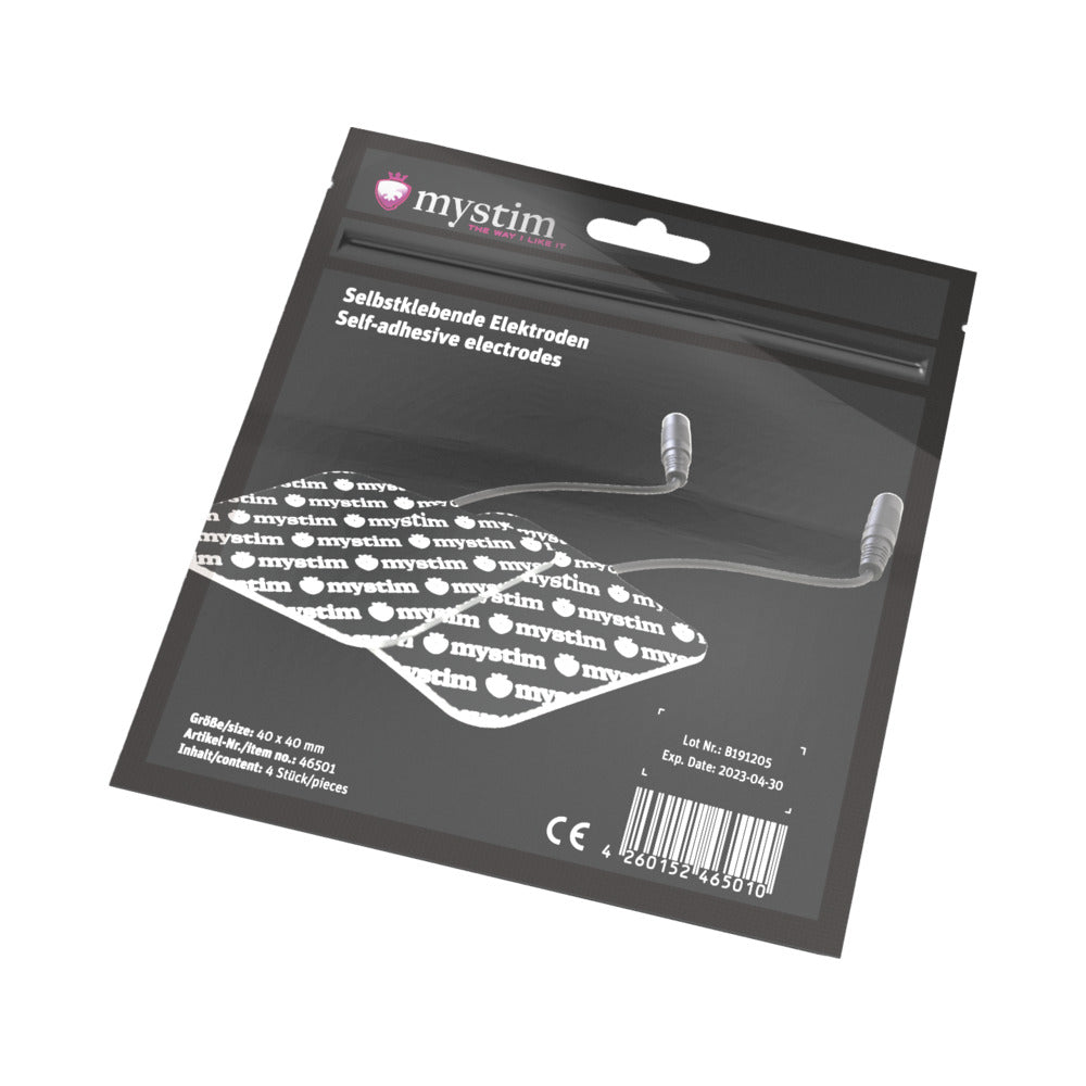 MYSTIM - REPLACEMENT SQUARE ELECTRODE PAD 4-PACK