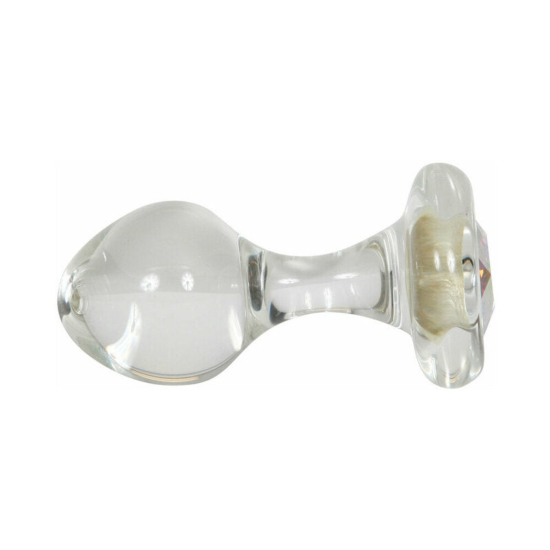 CRYSTAL DELIGHTS - SMALL CLEAR PLUG WITH GEM AURORA BOREALIS