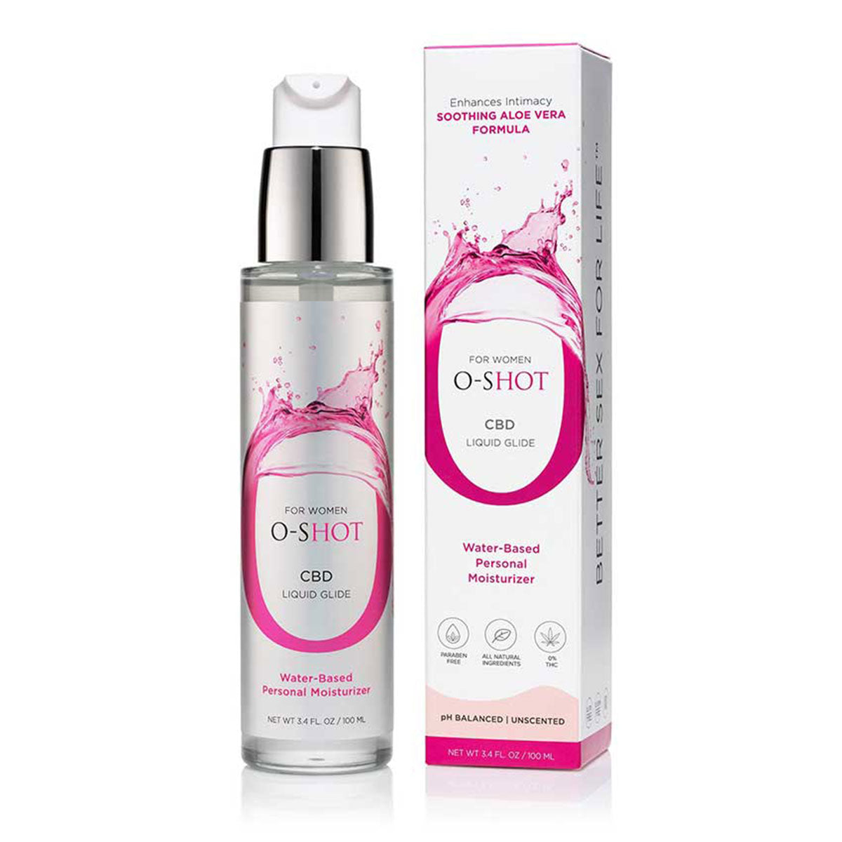 OMAX HEALTH - OMAX O-SHOT CBD WATER-BASED LUBRICANT 3.4 OZ.