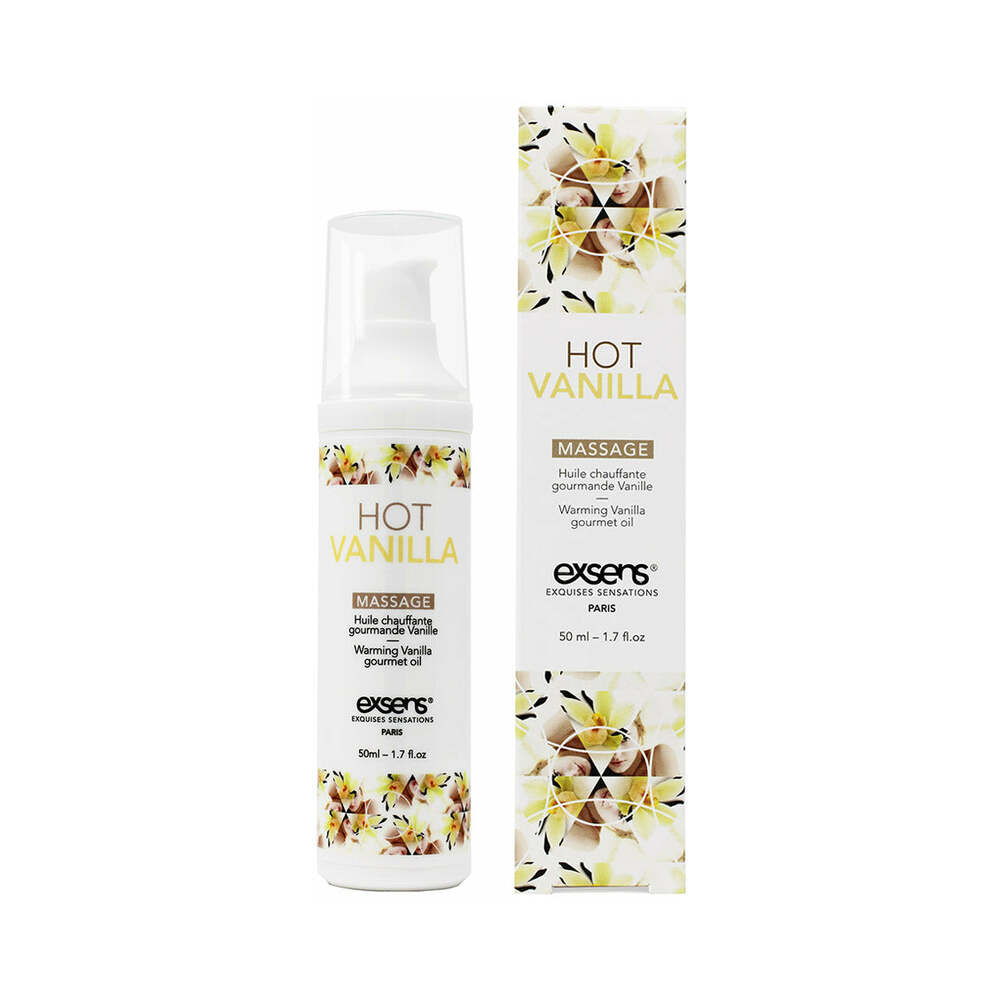 EXSENS - WARMING MASSAGE OIL HOT VANILLA 1.7 OZ.