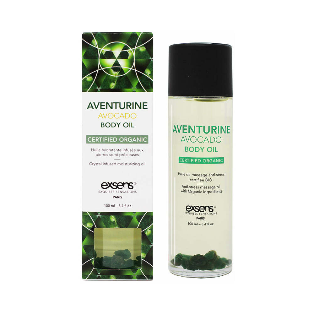 EXSENS - BODY OIL AVENTURINE AVOCADO 3.4 OZ.