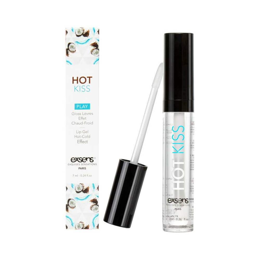 EXSENS - HOT KISS AROUSAL LIP GLOSS COCONUT 0.24 OZ.