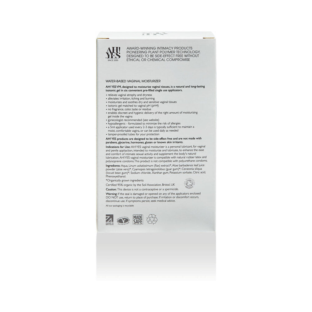 ¡AH! SÍ - VM APLICADOR DE GEL HIDRATANTE VAGINAL PAQUETE DE 6 X 0.17 OZ.