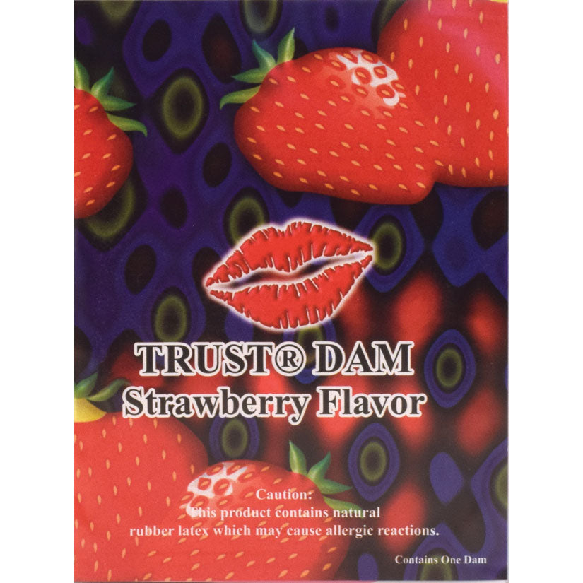 TRUSTEX - LIXX FLAVORED DENTAL DAM STRAWBERRY