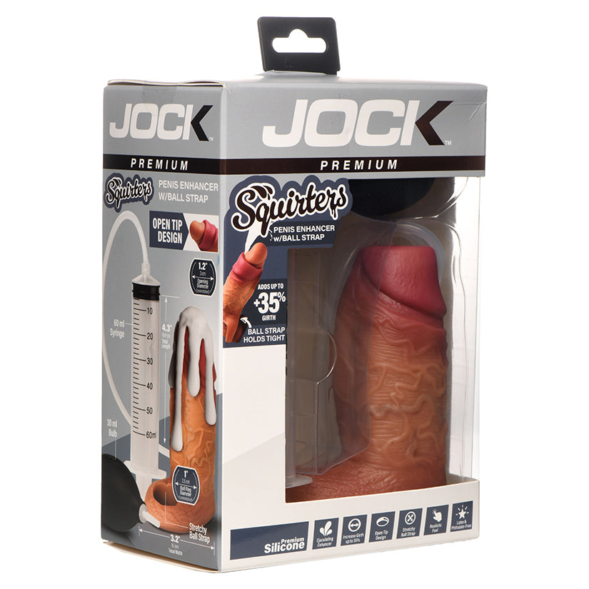 CURVE NOVELTIES - JOCK ENHANCERS SQUIRTING SILICONE PENIS MEDIUM