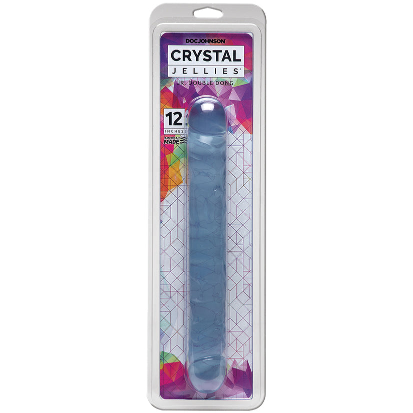 DOC JOHNSON - CRYSTAL JELLIES DOUBLE DONG CLEAR 12 IN.