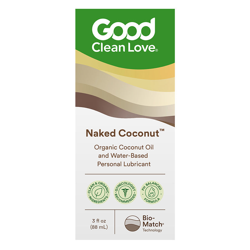 GOOD CLEAN LOVE - NAKED COCONUT LUBRICANT 3 OZ.