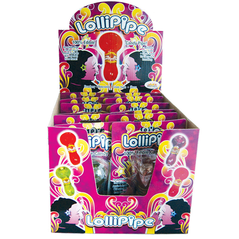 HOTT PRODUCTS - LOLLIPIPE CANDY 12-PIECE DISPLAY