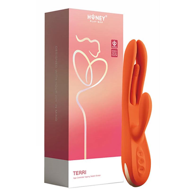 HONEY PLAY BOX - TERRI APP CONTROLLED TAPPING RABBIT ORANGE