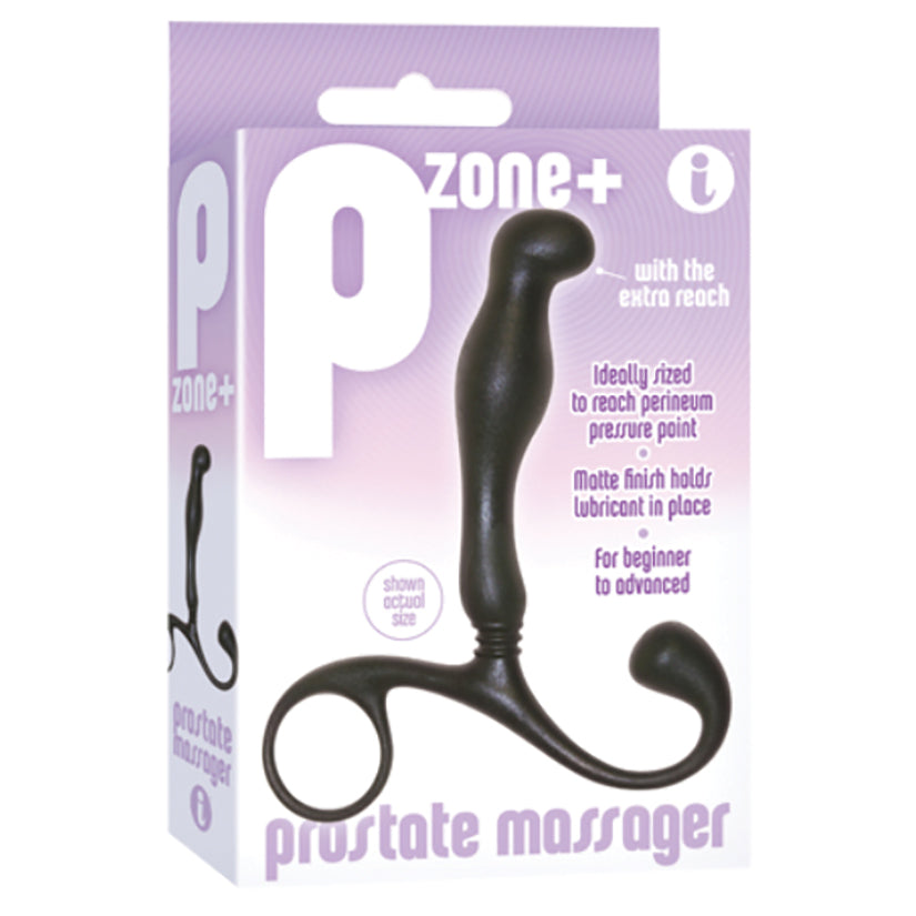 ICON BRANDS - THE 9'S P ZONE+ PROSTATE MASSAGER BLACK
