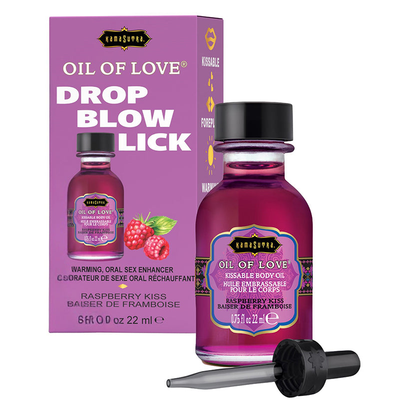 KAMA SUTRA - OIL OF LOVE RASPBERRY KISS .75 OZ.