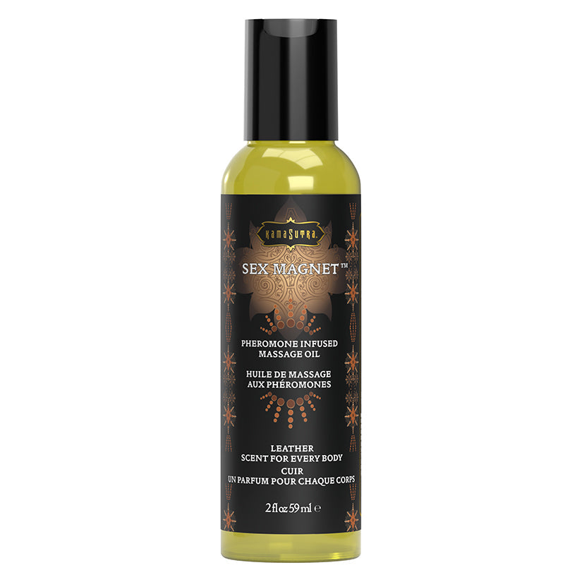 KAMA SUTRA - SEX MAGNET MASSAGE OIL LEATHER 2 OZ.